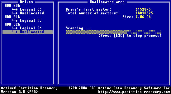 Active Partition Recovery