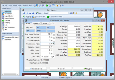 PayWindow Payroll System