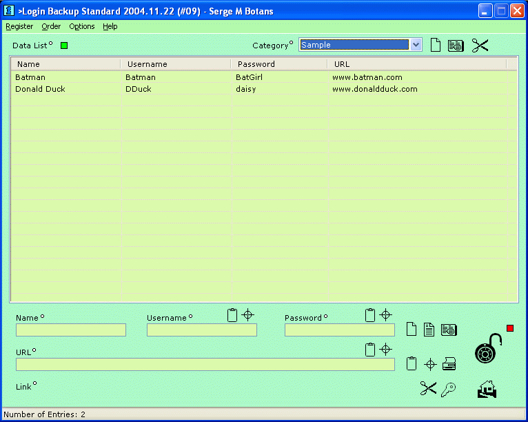 Login Backup