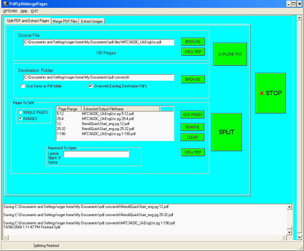 Pdf Split Merge Pages