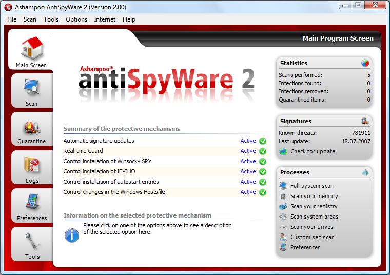 Ashampoo AntiSpyWare 2