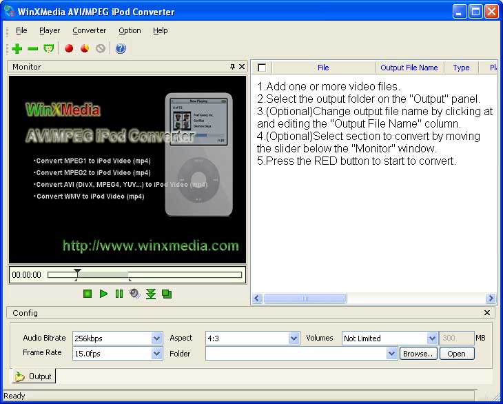 WinXMedia AVI/MPEG iPod Converter 3