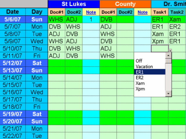 Daily Calls and Tasks for 20 Doctors