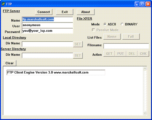 FTP Client Engine for PowerBASIC