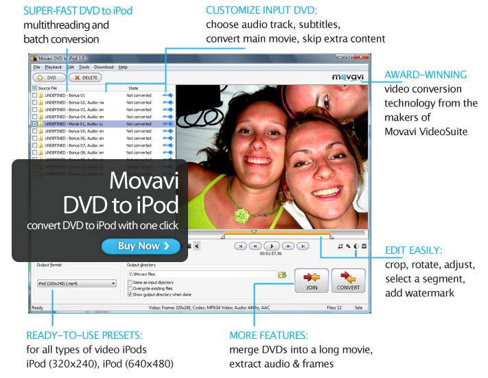 Movavi DVD to iPod