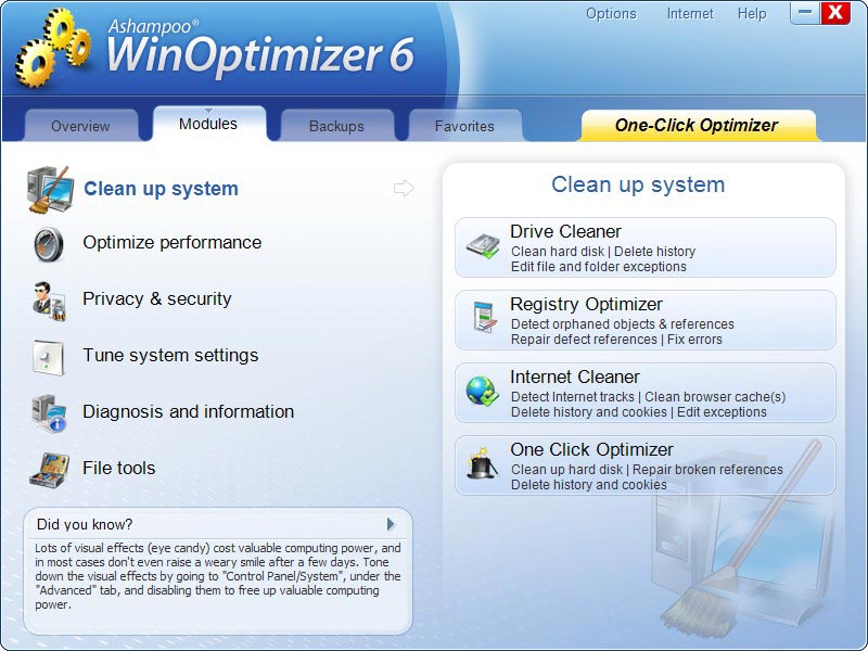 Ashampoo WinOptimizer 6