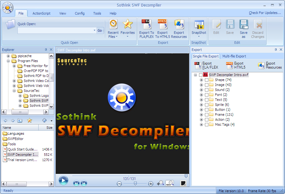 Sothink SWF Decoder-swfdec