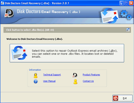 Disk Doctors Email Recovery (DBX)