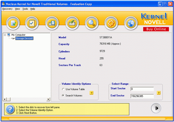 Novell Netware Data Recovery