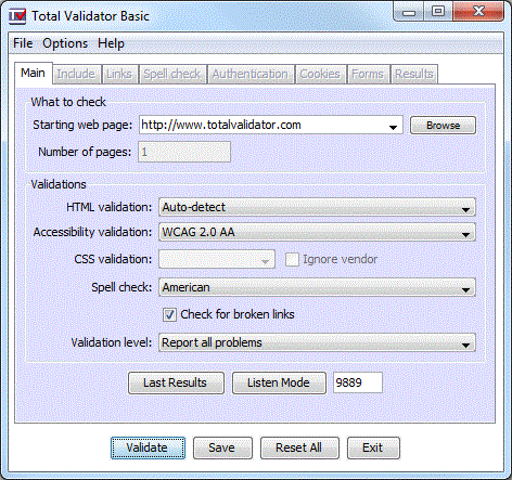 Total Validator Tool