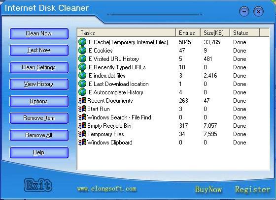 Internet Disk Cleaner