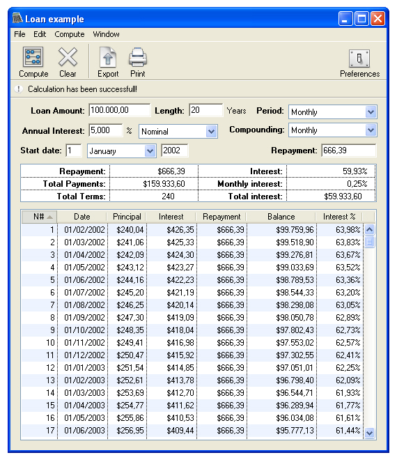 Loan Calc