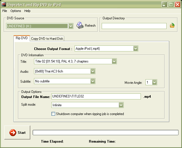 Unprotect and Rip DVD to iPod