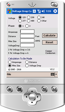 SOS - Voltage Drop Calculator