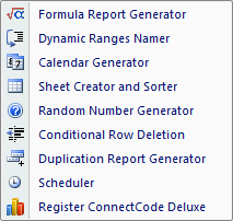 ConnectCode Deluxe Add-In for Excel