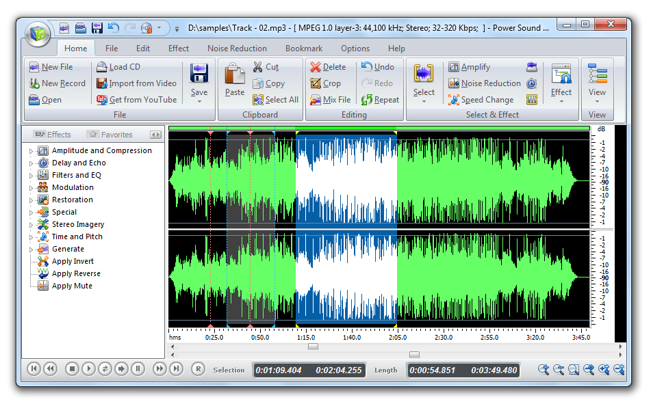 Power Sound Editor Free 2009