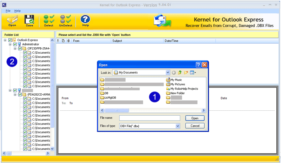 Nucleus Kernel Outlook Express Email Recovery