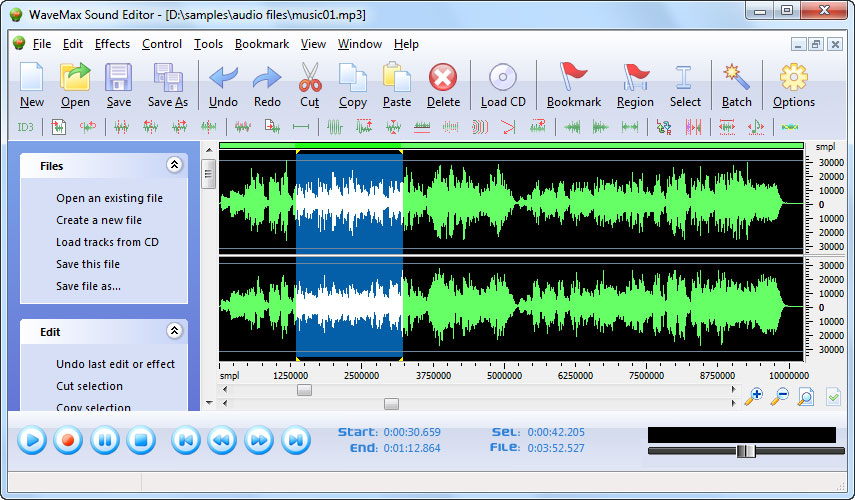 WaveMax Sound Editor 2010
