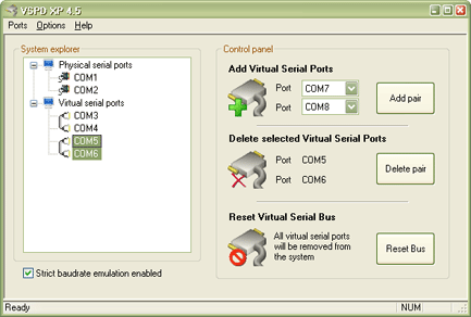 Virtual Serial Port Driver XP4.5