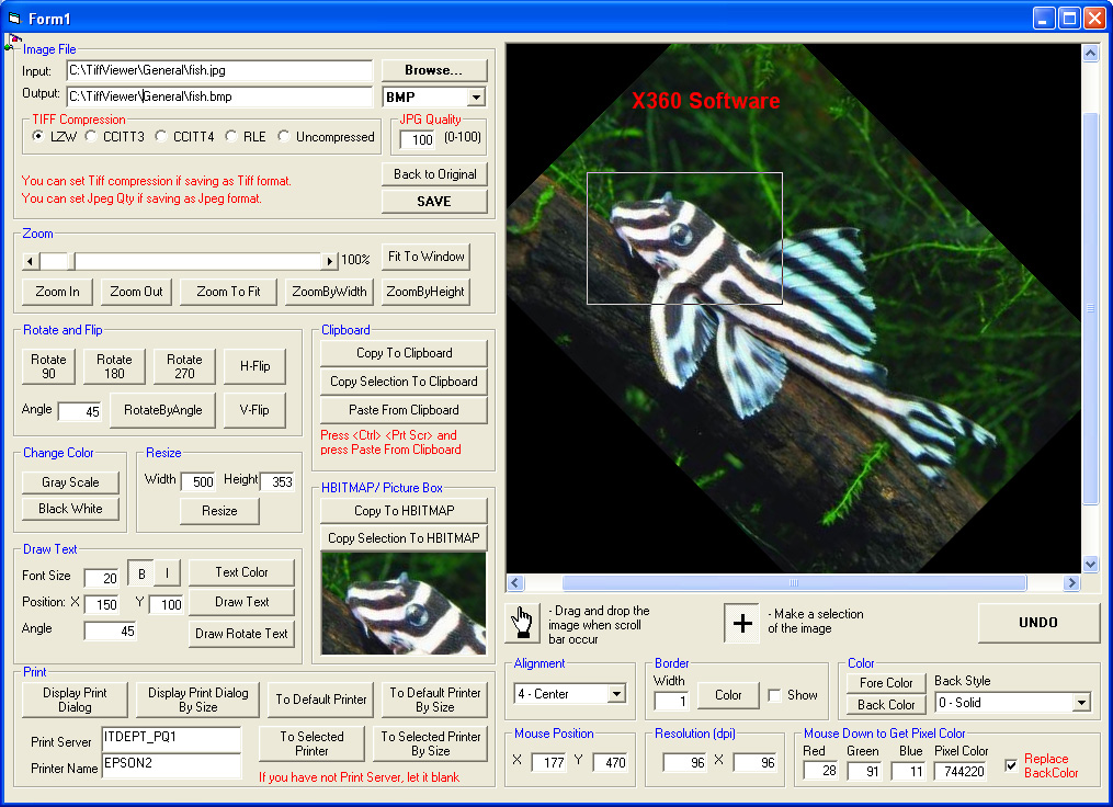 x360soft - Image Viewer ActiveX SDK