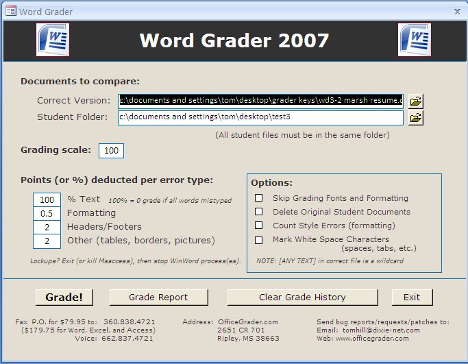 Word Grader