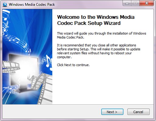 Windows Media Codec Pack