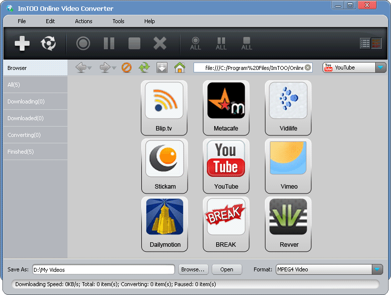 ImTOO Online Video Converter