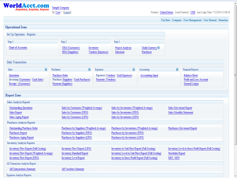 WorldAcct.com Accounting Software 5User