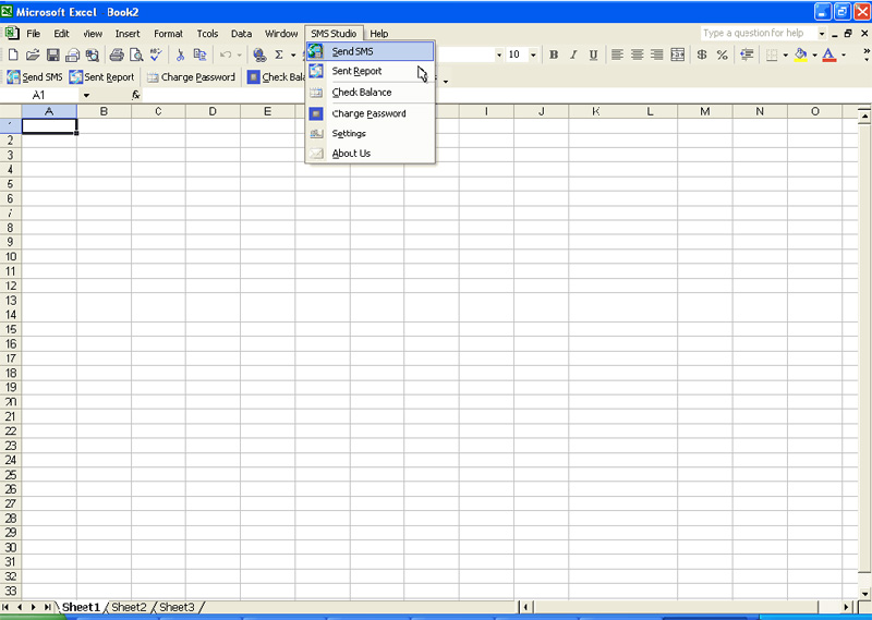 SMS Excel Plugin