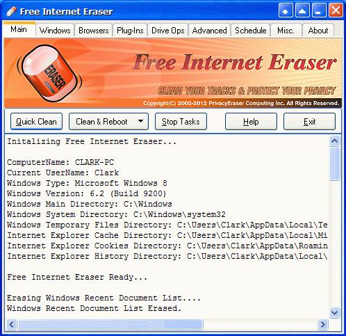 Free Internet Eraser