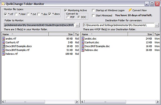 QwikChange Folder Monitor