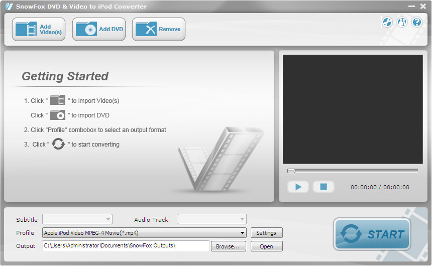 SnowFox DVD & Video to iPod Converter