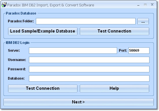 Paradox IBM DB2 Import, Export & Convert Software