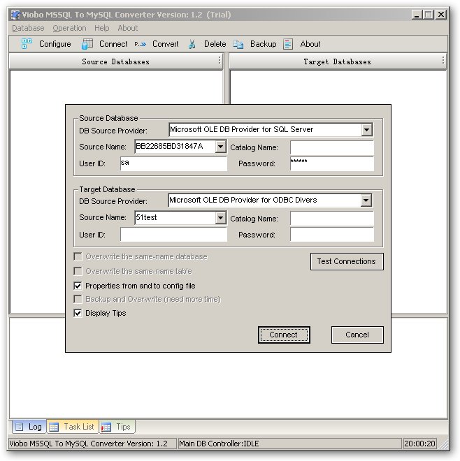 Viobo MSSQL to MySQL Converter