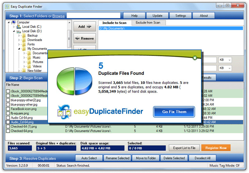 Easy Duplicate File Finder