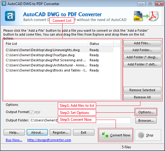 AutoCAD DWG to PDF Converter 2009