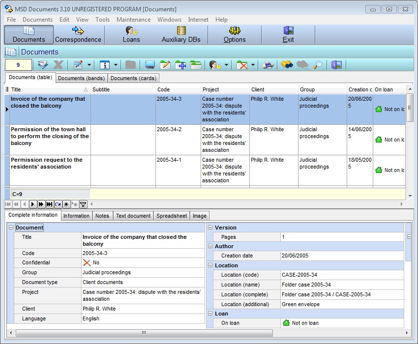 MSD Documents