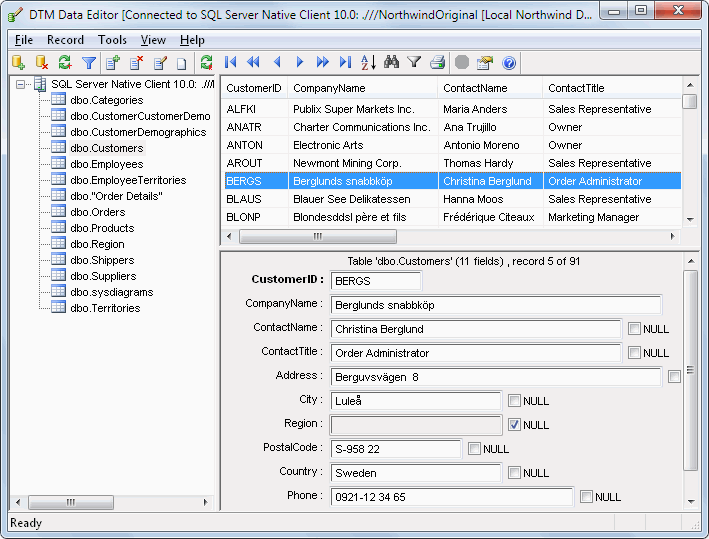 DTM Data Editor