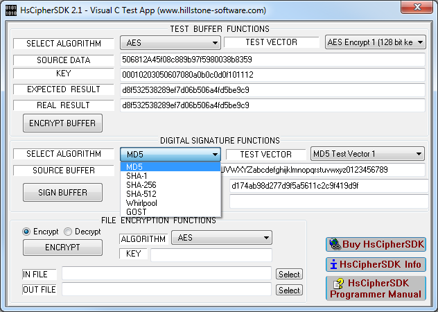 HsCipherSDK Encryption Library