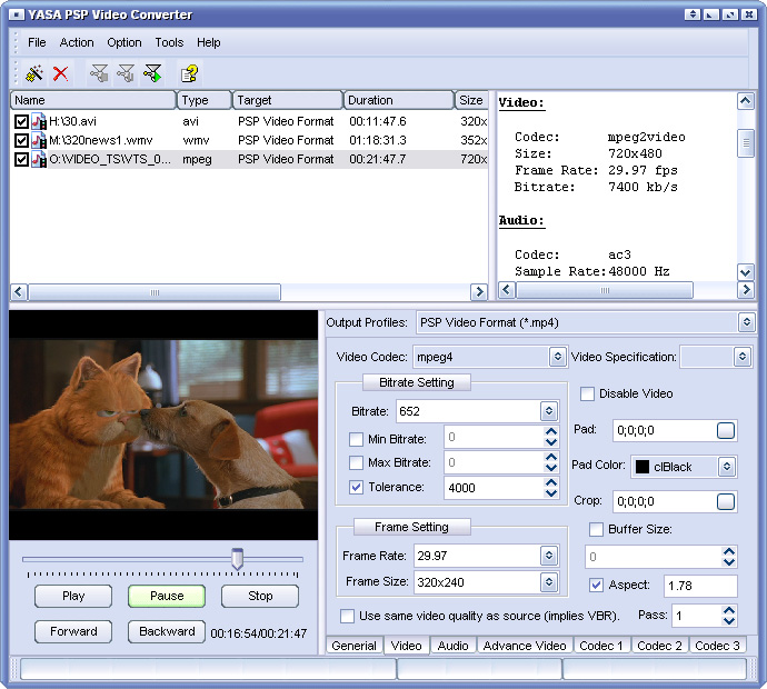 YASA PSP Video Converter