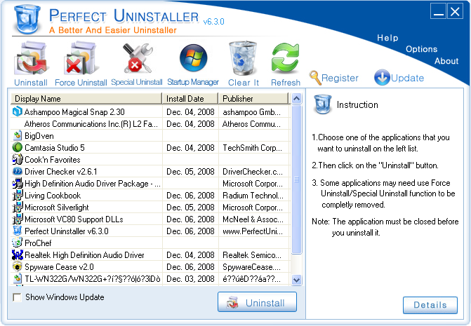 Perfect Uninstaller