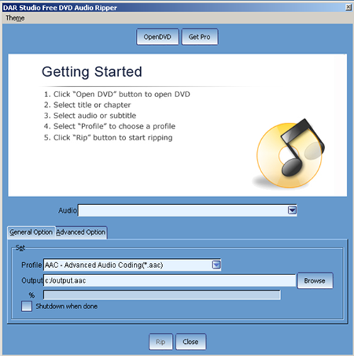 Free DVD Audio Ripper