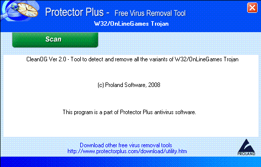 W32/OnLineGames Trojan Removal Tool.