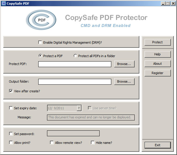 Copysafe PDF Protector