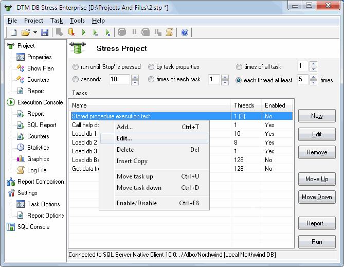 DTM DB Stress