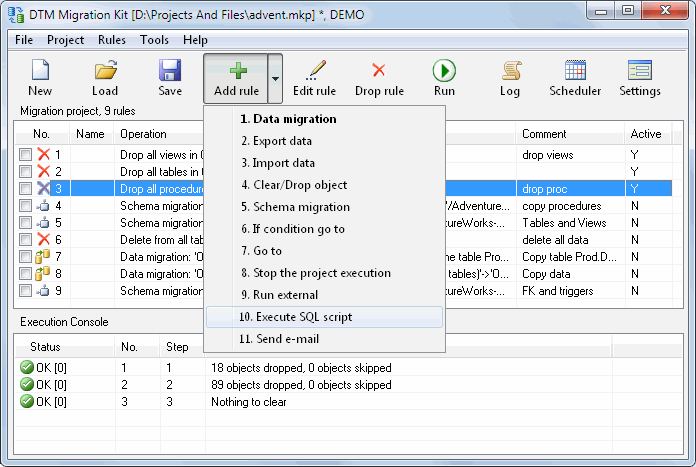 DTM Migration Kit