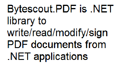 Bytescout PDF SDK