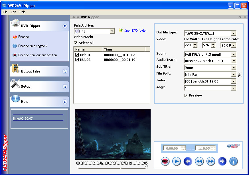 DVD2AVI Ripper Professional