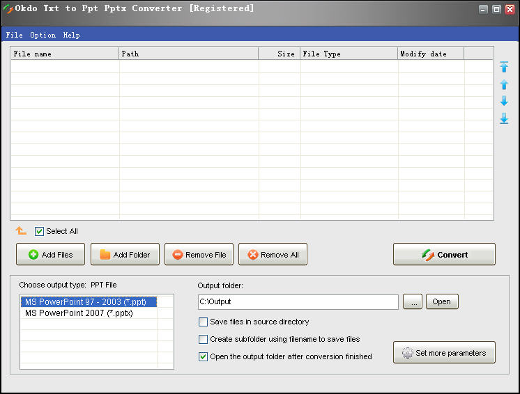 Okdo Txt to Ppt Pptx Converter