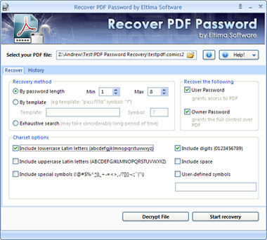 Recover PDF Password